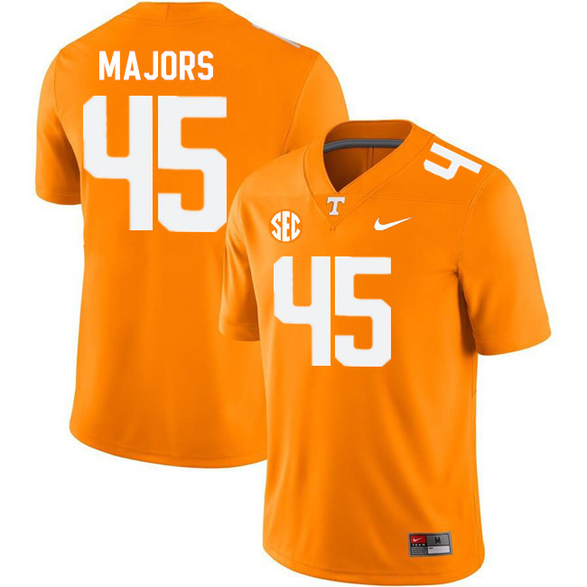 Tennessee Volunteers #45 Johnny Majors College Football Jerseys Stitched Sale-Orange